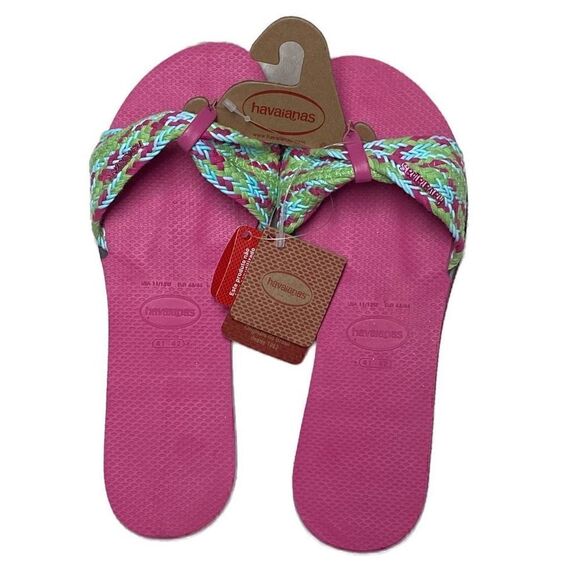 Havaianas Pink Flux Flip Flop Slide NWT - Picture 1 of 6
